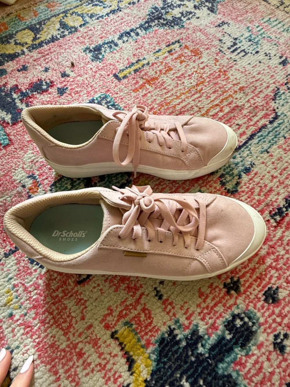 Dr. Scholl's Women's Dusty Pink Lace-Up Casual Sneakers